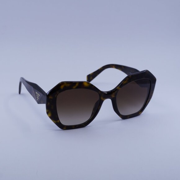 Prada PR16WS 2AU6S1 Sunglasses Tortoise Geometric Frame, Brown Lenses main image 6